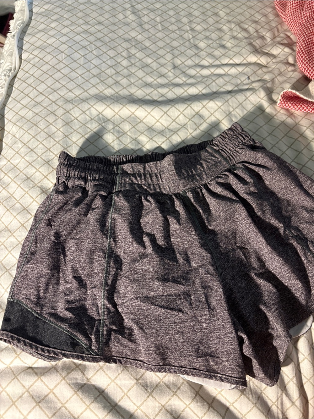 Grey Lululemon Hotty Hot shorts
size 6